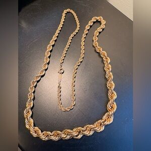 Elegant Napier graduating Gold Rope Chain Necklace